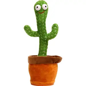 2021 Hot electric cactus singing and dancing plush toy