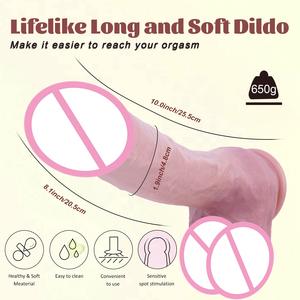 Silicone liquide Super énorme gode marron réaliste géant épais avec ventouse jouet sexuel adulte pour une utilisation extrême - Product Image 4