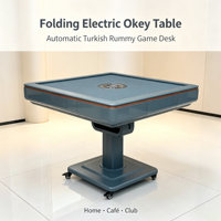 Zoyee Otomatik Katlanır Okey Oyun Masası Çift Amaçlı Yemek Masası Elektrikli Mahjong Masası Taşınabilir Metal Plastik Türkiye İsrail Dubai Orta Doğu