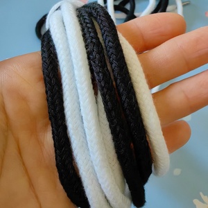 Cordon de cordon de longueur 140cm avec embouts en métal finition tissée et tressée pour pantalons de survêtement et chaîne à capuche - Product Image 4