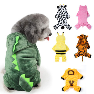 Ropa para perros y mascotas, monos suaves y cálidos de lana para perros, ropa para mascotas para perros pequeños, sudaderas con capucha para gatos, abrigos de disfraz de Chihuahua <span class=keywords><strong>Yorkshire</strong></span> - Product Image 2