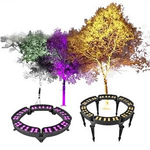 Nouvelles lampes modulaires Tree Hug en aluminium noir 3K/RGB 96W, indice de protection IP67, garantie de 5 ans, prix de gros - Product Image 1