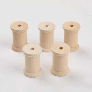 Tailai fait à la main bricolage accessoires rétro et nostalgique bobine d'enroulement en <span class=keywords><strong>bois</strong></span> couleur <span class=keywords><strong>bois</strong></span> <span class=keywords><strong>brut</strong></span> peint Technique en vente - Product Image 4