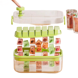 Dễ Dàng Phát Hành Tự Làm <span class=keywords><strong>Ice</strong></span> <span class=keywords><strong>Maker</strong></span> Khuôn Trường Hợp 28/64Pcs Vuông <span class=keywords><strong>Ice</strong></span> <span class=keywords><strong>Cube</strong></span> Khay Với Nắp <span class=keywords><strong>Ice</strong></span> Lưu Trữ Hộp & Xẻng Cho Làm Mát Đồ Uống Whiskey - Product Image 6
