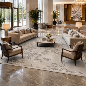 Commercio all'ingrosso stile persiano <span class=keywords><strong>Beige</strong></span> personalizzato in stile fiore NZ lana antiscivolo morbido grande soggiorno tappeti a mano Tufted <span class=keywords><strong>tappeto</strong></span> <span class=keywords><strong>per</strong></span> camera d'albergo - Product Image 2