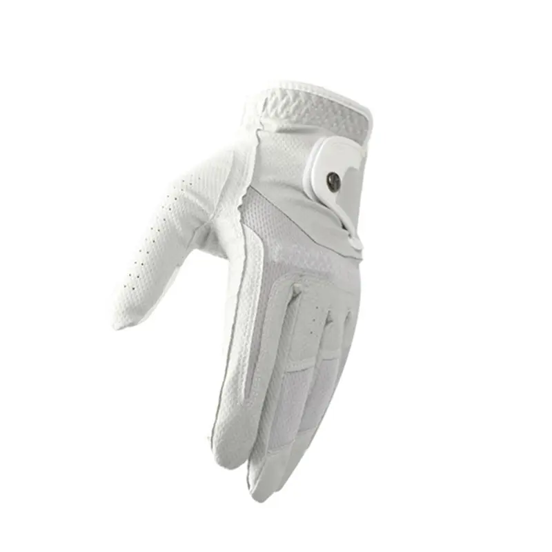 Gants de golf pour hommes en tissu microfibre, antidérapants gris, doux, respirant, sport, boule de golf, baseball, deux saisons, premium