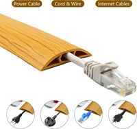 Flexible PVC TPE Plancher Fil Couverture Câble Goulotte Conduit Caoutchouc Câble Protecteur