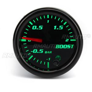 Manómetro para Auto de 2 Pulgadas (52mm), Medidor de Presión de Turbo Mecánico, Vacuómetro de -12 Bar, LED de 7 Colores, Lente Negra, 12V - Product Image 5