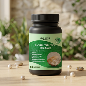 Cápsulas de Extracto Herbal de Perla Pishti a Granel, Suplemento Natural de Grado Alimenticio Cultivado en Estado Silvestre para Energía y Sistema Nervioso - Product Image 3