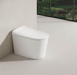 <span class=keywords><strong>WC</strong></span> intelligent moderne à double chasse, en céramique, auto-nettoyant, compact, à poser au sol, pour salle de bain, électronique automatique - Product Image 1