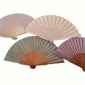 Abanico Plegable de Bambú de 23 cm con Diseño de Arte Folclórico Español, Estilo Floral Pintado, Recuerdo para Bodas/Fiestas - Product Image 2