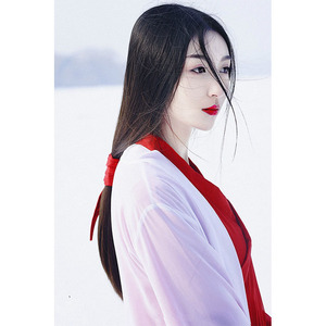 Réplica de Hanfu Estilo Invernal, Camisa de Manga Ancha Roja, Falda Wei Jin, Traje de Actuación, Estilo Antiguo, Fotografía, Talla Adulto - Product Image 4