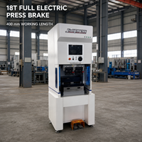 Prensa Plegadora CNC Servoeléctrica de 18T y 400mm, Máquina de Plegado de Chapa Metálica Compacta de Alta Precisión para Piezas Pequeñas