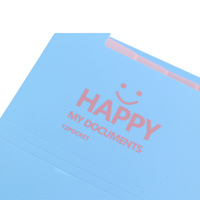 Porte-documents extensible en plastique à 12 pochettes avec bouton-pression, organiseur de documents A4 pour l'école et le bureau