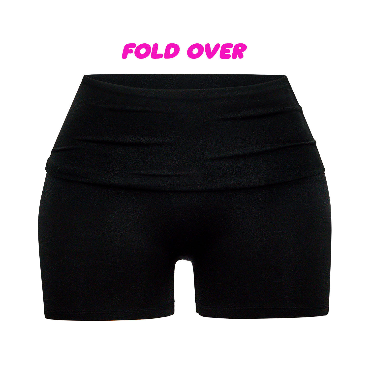 Black Fold Over Short Pant