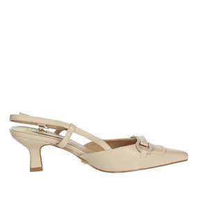 Miabelle Women's Slingback <b>Pumps</b> MB33 <b>Black</b> Heel Shoe - Product Image 4