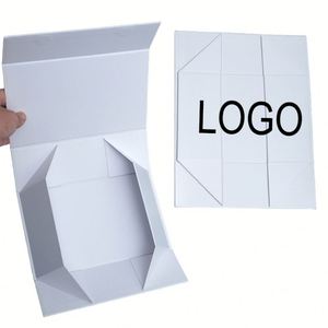 Custom logo Luxury Small Matte Rigid Paper Cardboard Premium Foldable <b>Empty</b> Magnetic Folding Closure <b>Gift</b> Packaging <b>Box</b> - Product Image 1