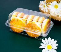 Boîte d'emballage pour cheesecake en plastique PET de qualité alimentaire jetable, transparente, sans BPA, forme unique, conteneur pour cupcakes, stockage alimentaire, exposition
