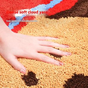 <span class=keywords><strong>Tapis</strong></span> personnalisé en mousse tuftée de polyester de 10mm d'épaisseur style moderne pour les petites commandes de la maison-chambre à coucher salon salle de bain <span class=keywords><strong>tapis</strong></span> floqué - Product Image 4