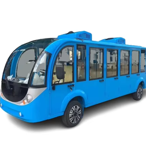 CE bleu de Seater de la voiture guidée 8-14 d'autobus de tourisme <span class=keywords><strong>électrique</strong></span> approuvé - Product Image 1