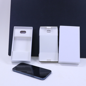 Caja de papel biodegradable personalizada con laminado mate blanco, tapa y base, caja protectora para teléfono móvil, fabricante de China - Product Image 6