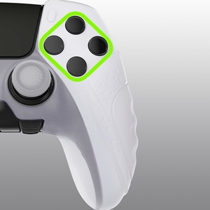 เคสซิลิโคนนิ่ม PlayVital Clear Decorative Rubber Protector ป้องกันรอยขีดข่วน สำหรับจอยไร้สาย PS5 Edge - Product Image 2
