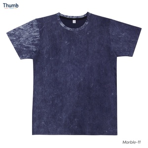 Áo Phông Nhuộm Màu Cà Vạ<span class=keywords><strong>t</strong></span> Cổ Điển Trống Màu Xanh Dương Áo Thi Đấu Thái Lan Tay Ngắn In Lụa 100% Cotton Thông Minh Thường - Product Image 3