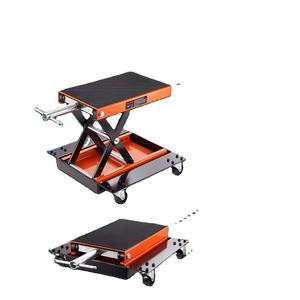 Elevador de motocicleta ATV elevador de tijera Jack <span class=keywords><strong>Dolly</strong></span> con manivela rampas de motocicleta y soportes mesa elevadora de reparación - Product Image 1