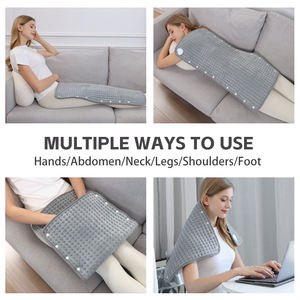 Almohadilla Térmica Acolchada Lavable de 50x100cm, 6 Niveles de Calor, Control de Temperatura Ajustable, Protección Contra Sobrecalentamiento, Uso en las Cuatro Estaciones, Cierre a Presión - Product Image 5