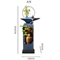 Fontaine d'eau d'intérieur géométrique avec lumière LED, effet cascade, montage facile, étanche IP44, décoration de jardin et de patio