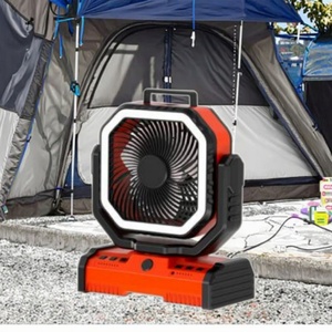 Ventilateur de camping portable personnalisé 40000mAh avec lumière LED, moteur sans balais, faible bruit et refroidissement rapide pour voiture, extérieur et maison - Product Image 3