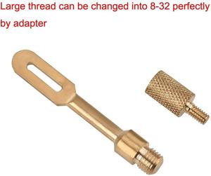 ... Kit de soporte de parche para limpieza de <span class=keywords><strong>pistola</strong></span> de latón macizo. 223 .30 .45Cal para todas las pistolas Punta ranurada de latón - Product Image 4