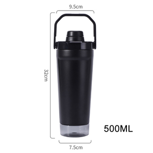 Nuevo Vaso Mezclador de Proteínas con Tapa de Flujo Rápido y Base Aislada de Acero Inoxidable, a Prueba de Fugas, de 20 oz, para Polvo Pre-Entrenamiento - Product Image 2