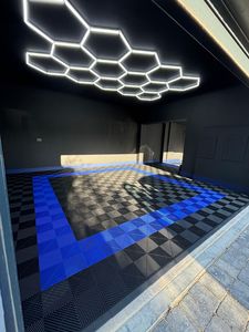 Vente flash - Carreaux de sol en plastique emboîtables pour garage, nouveaux matériaux colorés, écologiques, sols en plastique pour garage - Product Image 1