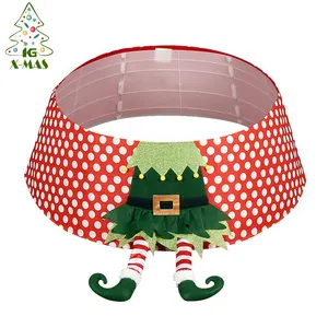 KG Xmas Noel Navidad Natale Holiday Home Decorations 30 inch Easy to Assemble Christmas Tree Skirt Folding Christmas Tree Collar