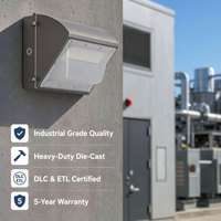 Ledmic 60W 80W 100W Projecteur Mural LED Industriel Robuste en Fonte Certifié DLC ETL pour Centrales Électriques et Infrastructures