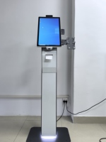 Kiosque de paiement modulaire en libre-service avec écran tactile de 21,5 pouces/23,8 pouces, imprimante 80 mm et scanner de code-barres QR