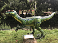 Modèle de dinosaure Velociraptor animatronique pour parc d'aventure, centre commercial, aire de jeux, équipement d'amusement