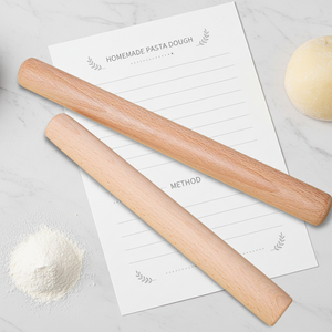 Rouleau à pâtisserie en bois extra long et épaissi <span class=keywords><strong>pour</strong></span> la pâtisserie, rouleau à pâte en bois avec un design rond aux deux extrémités - Product Image 1