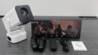 Projecteur 2026 avec microphone JUNUO J360, projecteur intelligent Android 13 H713 1080P 350 ANSI Lumens 8 Go, projecteur home cinéma KTV