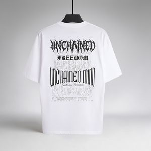 เสื้อยืดโอเวอร์ไซส์สีขาวพิมพ์ลายสำหรับผู้ชาย 200 GSM ผ้าฝ้าย 100% พิมพ์ลายยางแบบกำหนดเอง ขายส่ง - Product Image 6