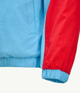 Vestes de basket-ball matelassées style universitaire patchwork rétro années 80 90, coupe-vent anorak en nylon color block personnalisé pour la course - Product Image 3