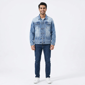 Veste en jean pour hommes personnalisée nouvelle mode Vestes en jean chaudes, respirantes et élégantes avec logo personnalisé - Product Image 1