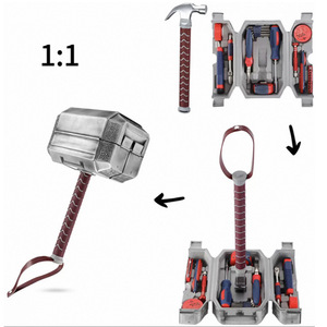 Set di Attrezzi Multifunzione 29 Pezzi Martello di <span class=keywords><strong>Thor</strong></span> Mjolnir con Custodia, Kit di Riparazione Domestica, Regalo a Tema Supereroi <span class=keywords><strong>Marvel</strong></span> per Uomini - Product Image 4