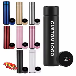 Portable Double Wall Temperature Display LED Eco-Friendly Stainless Steel Insulated <b>Coffee</b> Mug Tumbler for Camping Smart - Product Image 2