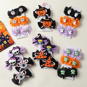 Serre-tête d'Halloween pour filles, décoration de fête pour enfants, pince à cheveux mignonne pour frange - Product Image 1