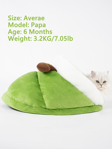 Lit <span class=keywords><strong>pour</strong></span> chaton doux et confortable, durable, lavable, moderne, solide, <span class=keywords><strong>pour</strong></span> intérieur, pantoufle <span class=keywords><strong>pour</strong></span> chiot, fond antidérapant, respirant, lit <span class=keywords><strong>pour</strong></span> chat, petite grotte <span class=keywords><strong>pour</strong></span> animaux - Product Image 4