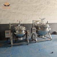 Autocuiseur Électrique Industriel à Double Enveloppe, Cuve Intérieure Isolée à 3 Couches en SUS304, Marmite à Braiser avec Inclinaison Manuelle OEM/ODM
