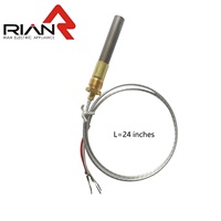 Elemento Calefactor Eléctrico RBYMA-K-36 de 36 Pulgadas (Cobre) para Caldera de Gas y Uso en Exteriores