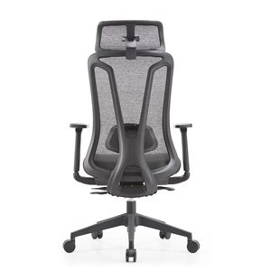 Chaise de bureau ergonomique moderne avec dossier en maille nylon noir et assise en velours, design contemporain pour la maison et l'école, en acier et contreplaqué - Product Image 5